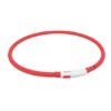 Flash USB svítící obojek XS-XL 70 cm / 10 mm,  – červená (RP 2,10 Kč)