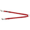 Nylonová rozdvojka – pásky s karabinami 40-70 cm/15 mm,  – červená