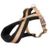 Nylonový postroj PREMIUM podšitý – karamel DOPRODEJ