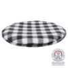 Polštářek k nahřátí nebo chlazení 26cm, černá/bílá-káro
