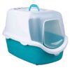 WC VICO kryté s dvířky a filtrem, EASY CLEAN 56x40x40cm, tyrkysovo/bílé – DOPRODEJ