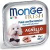 MONGE FRESH – paštika a kousky s jehněčím 100 g pro psy