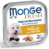 MONGE FRESH – paštika a kousky s kuřecím 100 g pro psy