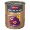 GRANCARNO Single Protein 800 g čisté jehněčí, konzerva pro psy