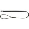 RUSTIC kožené vodítko Heartbeat, M-L: 1,00m/20mm, černá – DOPRODEJ