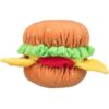 BURGER, plyšový hamburger se zvukem, 13cm – DOPRODEJ