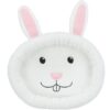 Pelíšek RABBIT pro králíky, ovál, 40 x 33 cm, bílá – DOPRODEJ