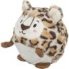 LEOPARD – plyšový míč se zvukem, 17 cm
