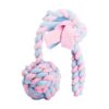 Pletený BABY vrhací míč HipHop FLEECE ø 5cm/ 17 cm, růžová/modrá